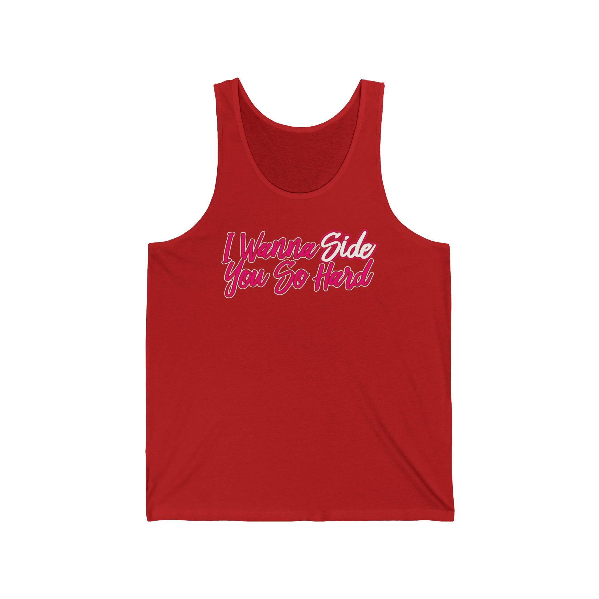 I Wanna Side You HOT PINK Tank Top - Side Guys Collection